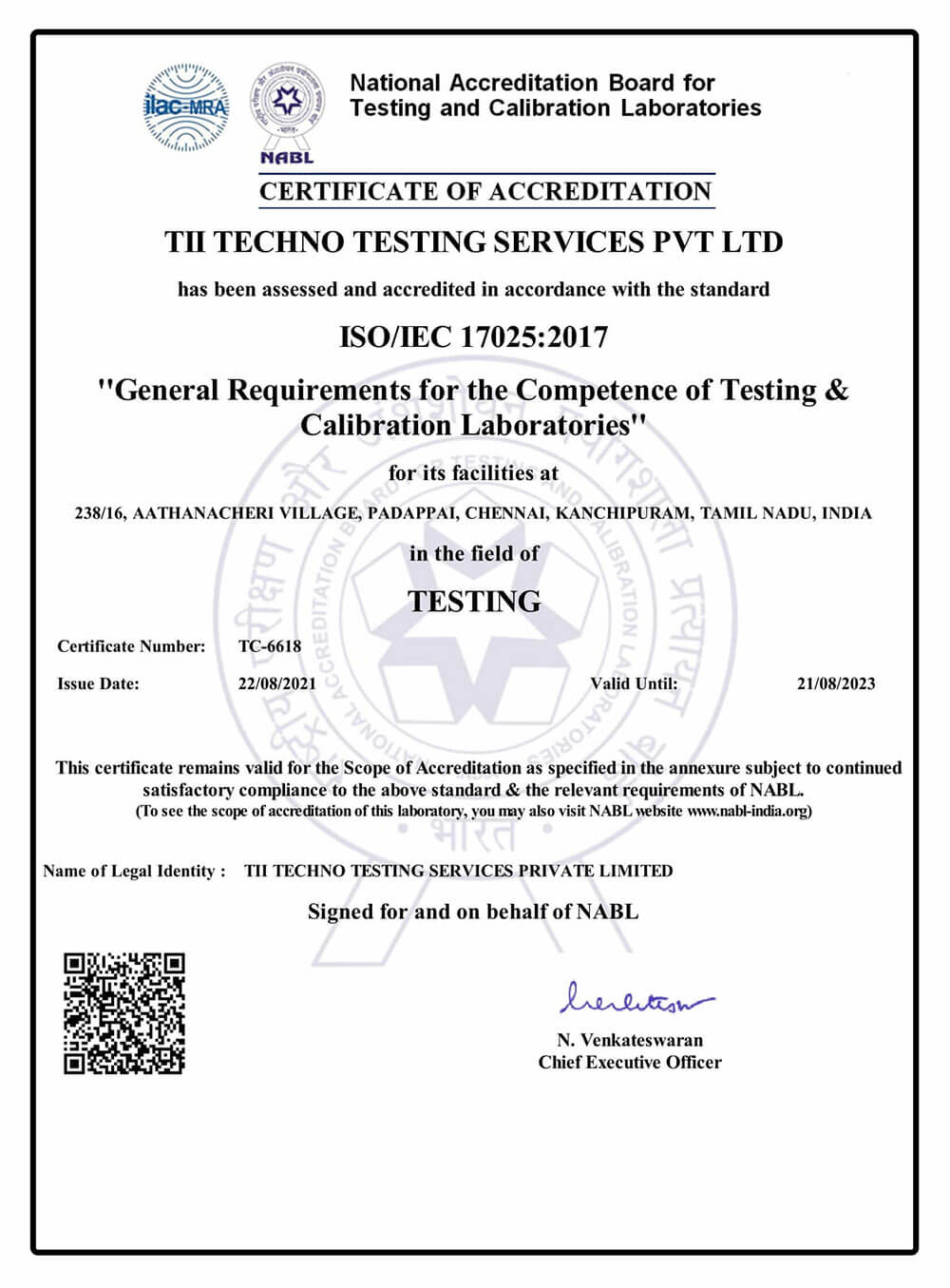 Certificate-TC-6618